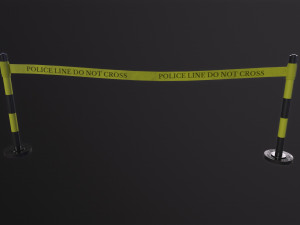 Police Line Model 3D