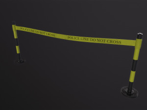 Police Line Model 3D