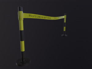 Police Line Model 3D