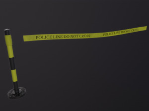 Police Line Model 3D