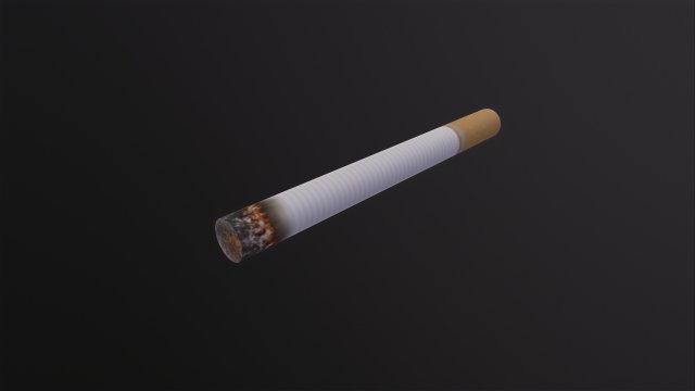 Cigarette 3D Модель .c4d .max .obj .3ds .fbx .stl .blend 