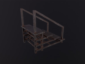 Small Metal Staircase Modèle 3D