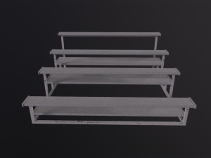 Football Soccer Bleacher 3D 모델
