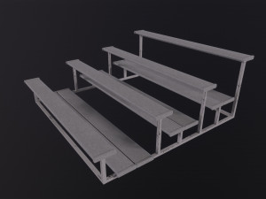 Football Soccer Bleacher 3D 모델