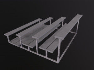 Football Soccer Bleacher 3D 모델