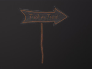 Trick or Treat Sign 3D मॉडल