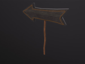 Pumpkins for Sale Sign 3D Модель