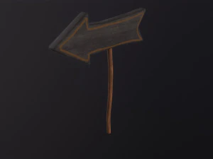 Pumpkins for Sale Sign 3D Model