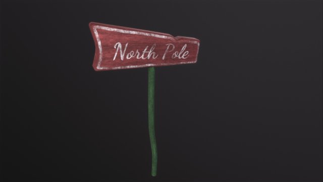 North Pole 3D Модель .c4d .max .obj .3ds .fbx .stl .blend 