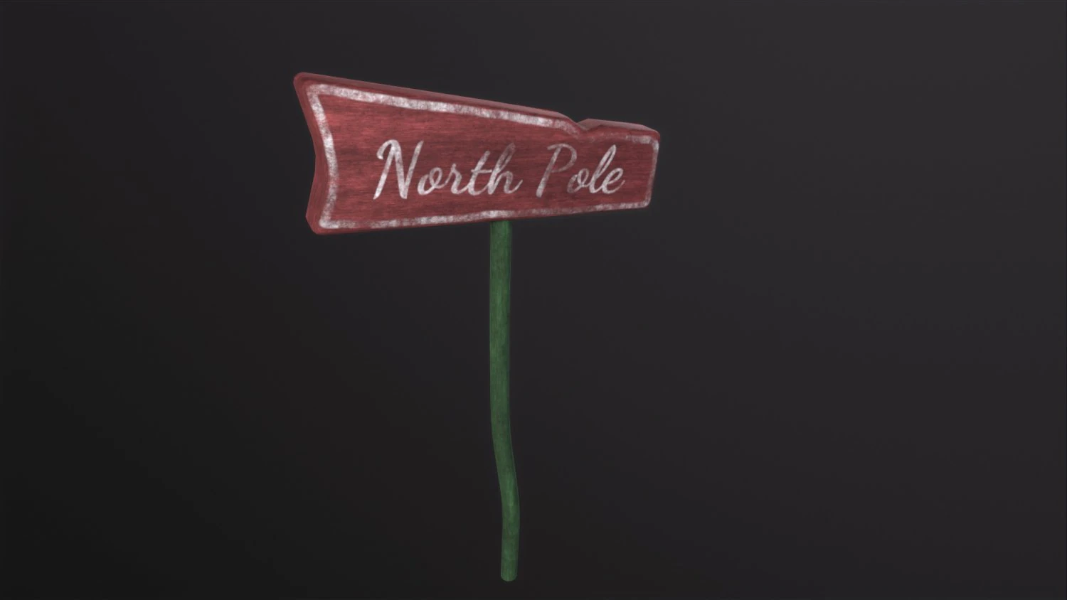 P&oacute;lo Norte Modelo 3D .c4d .max .obj .3ds .fbx .stl .blend 