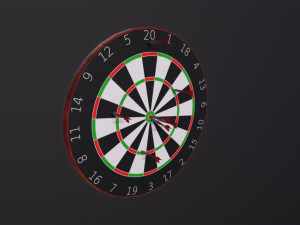 Dartboard dart board 3D Model