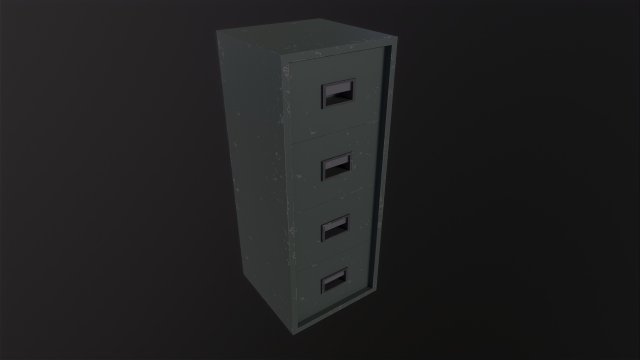 File Cabinet Modèle 3D .c4d .max .obj .3ds .fbx .stl .blend 