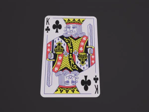 Poker Cards Clubs King 3D Model