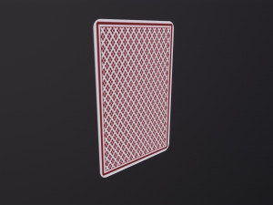 Poker Cards Clubs King 3D Модель