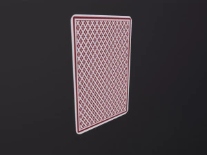 Poker Cards Clubs King 3D Model