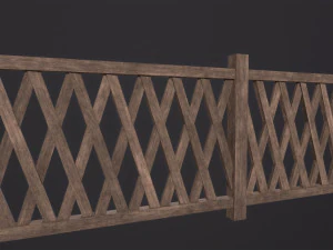 बाड़ 3D मॉडल