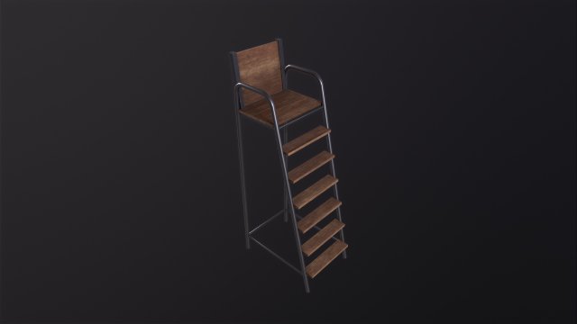 Tennis chair Modelo 3D .c4d .max .obj .3ds .fbx .stl .blend 