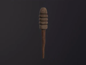 Middeleeuwse fakkel 3D Model