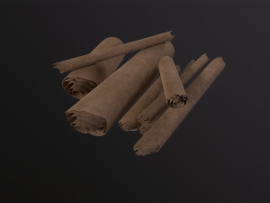 Scrolls Pile 3D Model