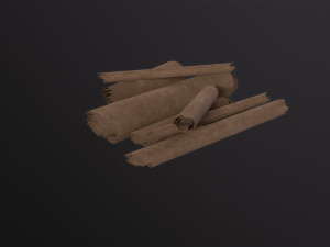 Scrolls Pile 3D Model