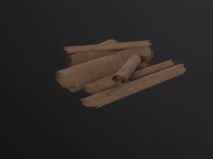 Scrolls Pile 3D Model