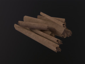 Scrolls Pile 3D Model