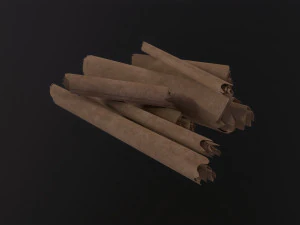 Scrolls Pile 3D Model