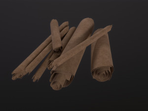 Scrolls Pile 3D Model