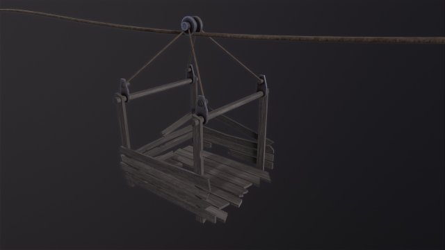 Rope way 3D-Modell .c4d .max .obj .3ds .fbx .stl .blend 