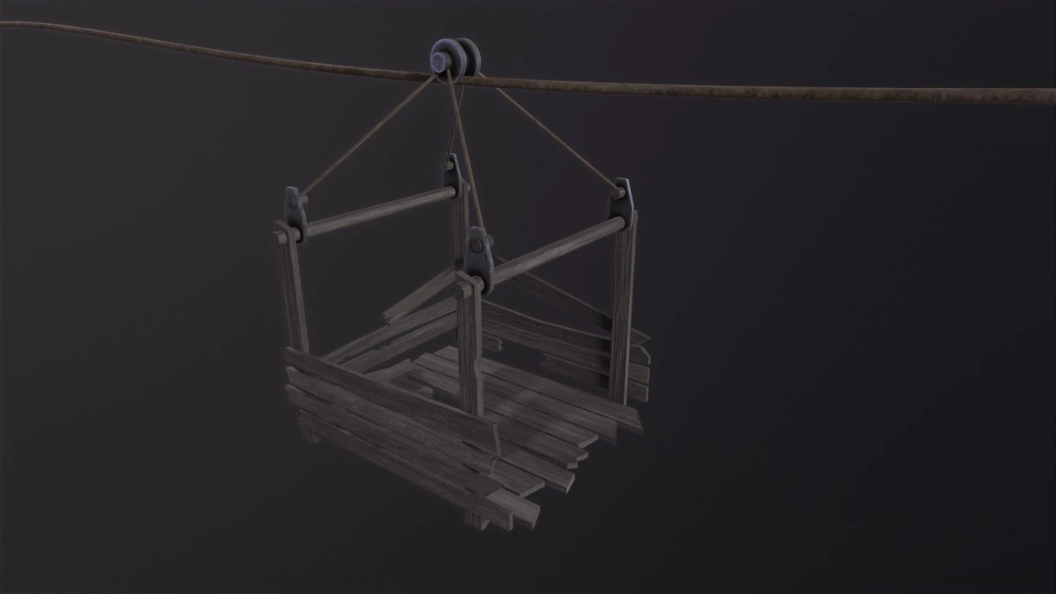 Rope way 3D Model .c4d .max .obj .3ds .fbx .stl .blend 