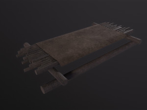 Medieval Bed Modello 3D