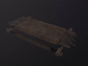Medieval Bed Modello 3D
