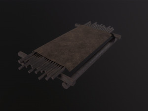Medieval Bed Modello 3D
