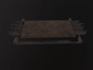 Medieval Bed 3D Model
