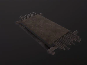 Medieval Bed 3D Model