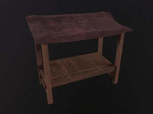 Kios Pedagang Model 3D