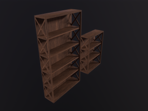 Wooden Shelves Modelo 3D