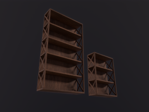 Wooden Shelves Modelo 3D