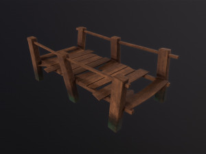 Wooden Dock 3D मॉडल
