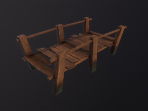 Wooden Dock 3D Model