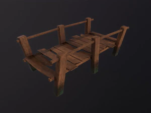 Wooden Dock 3D Model