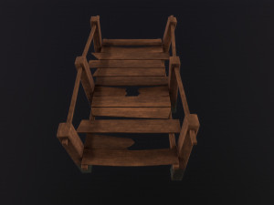Wooden Dock 3D Model