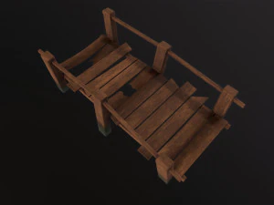 Wooden Dock 3D Model