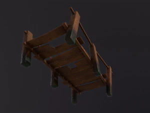 Wooden Dock 3D Model