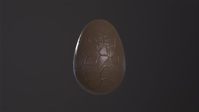 Chocolate Easter Egg 3D मॉडल .c4d .max .obj .3ds .fbx .stl .blend 