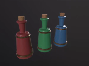 Small Potion Vial 3D Model