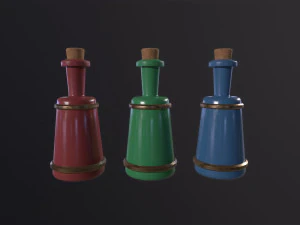 Small Potion Vial 3D Model