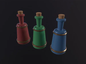Small Potion Vial 3D Model