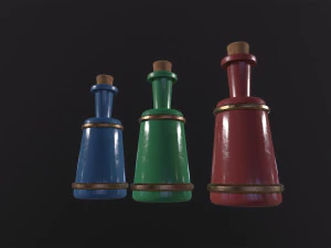 Small Potion Vial 3D Model