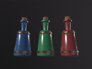 Small Potion Vial 3D Модель